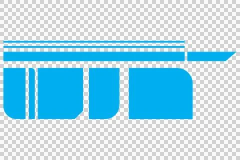 Illustration of blue pattern and lines Illustrazione stock