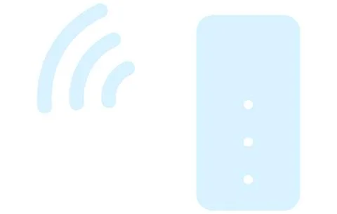 Illustration of a blue router Stock Illustration