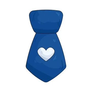 Illustration of blue tie Stock Illustration