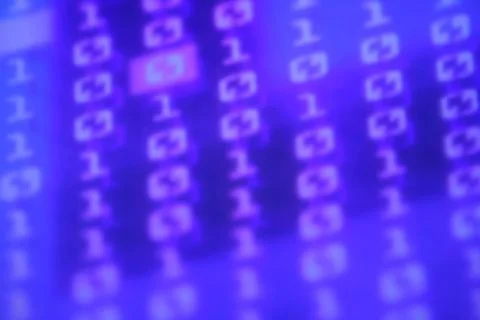 Illustration of blurry cool looking code numbers - copy space Stock Photos