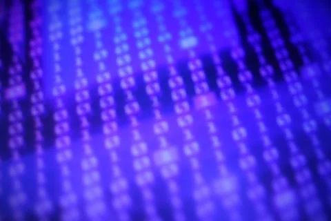 Illustration of blurry cool looking code numbers - copy space 写真素材