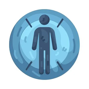 Illustration of body scan 库存插图