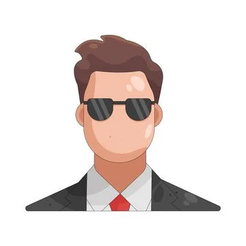 Illustration of bodyguard Stock Illustration