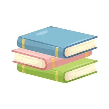 Illustration of book stack Ilustração Stock