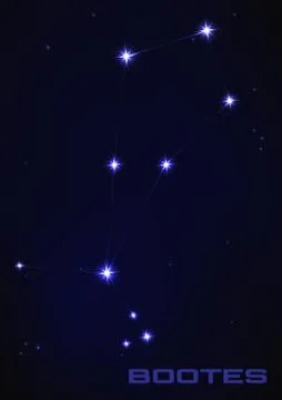 Illustration of bootes constellation Stock Illustration