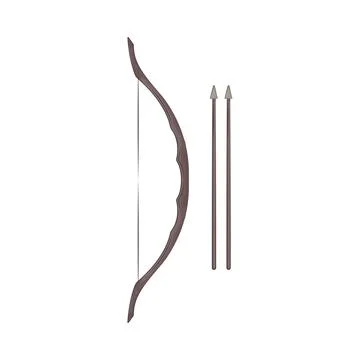 Illustration of bow and arrow 스톡 일러스트