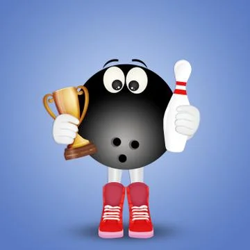 Illustration of bowling ball Stock Illustration