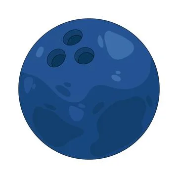 Illustration of bowling ball 스톡 일러스트