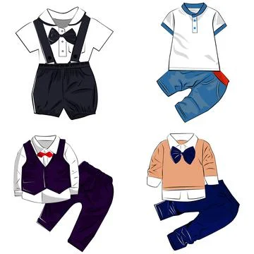 Illustration of boy clothes Stock Illustration