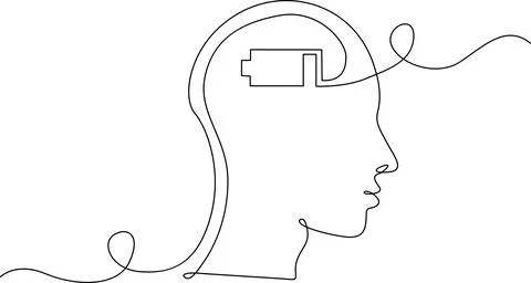 Illustration of a brain with electrical connections Vector Stock Illustration