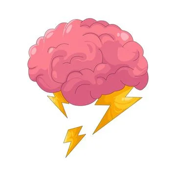 Illustration of Brainstorming Stock Illustration