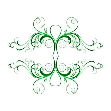 Illustration branches calligraphy イラスト素材