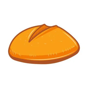 Illustration of  bread in engraving style. Design element for poster, card, b 库存插图