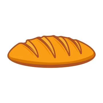 Illustration of  bread in engraving style. Design element for poster, card, b Stock Illustration