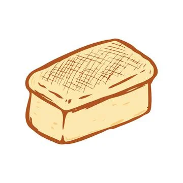 Illustration of  bread in engraving style. Design element for poster, card, b Stock Illustration