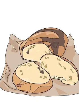 Illustration of bread Stock Illustration