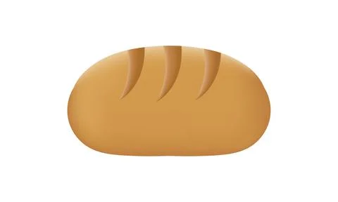 Illustration of bread with mesh technique Stock Illustration