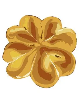 Illustration of bread, sweet bun. Stock Illustration
