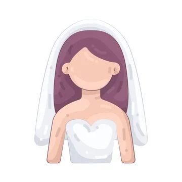 Illustration of bride Stock Illustration