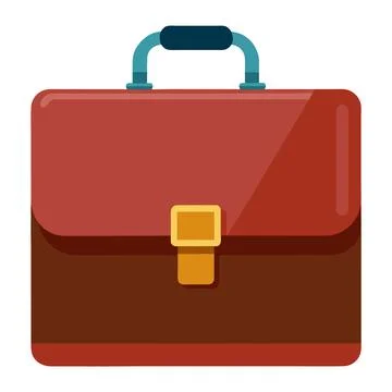 Illustration of Briefcase Isolated on white Stock Illustration