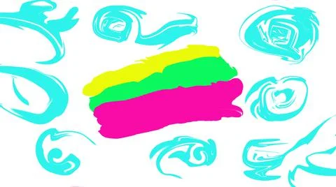 Illustration Bright label image background Liquid paint frame, creative Stock Illustration
