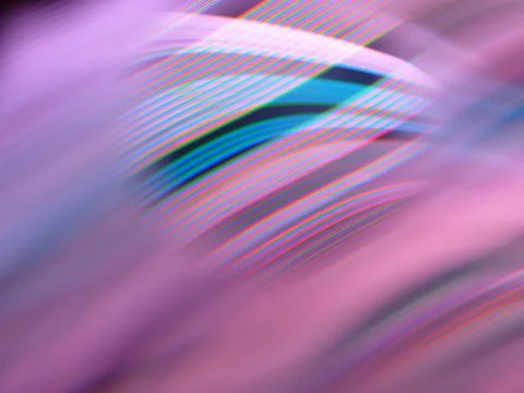 An illustration of bright progressive rhythmic light threads with high-tech c Stock Illustration