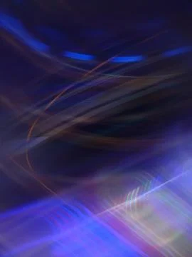 An illustration of bright threads, sliding and bending forms, with  high-tech Stock Illustration