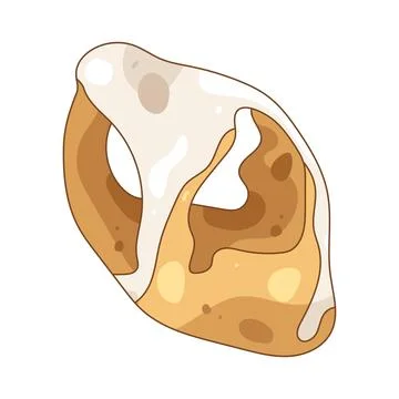 Illustration of broken shell Stock Illustration