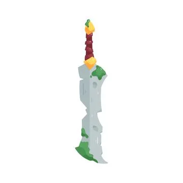 Illustration of broken sword Stock-Illustration