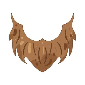Illustration of brown beard Stock Illustration