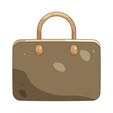 Illustration of brown briefcase Stock Illustration