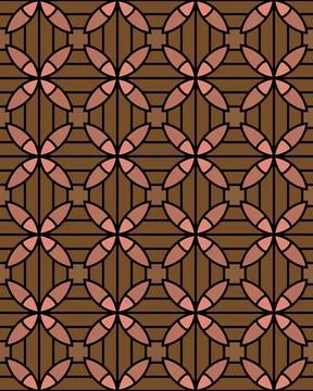 Illustration of a brown seamless tile pattern for wallpapers and backgrounds Stock Illustration