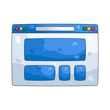 Illustration of browser window Stock Illustration
