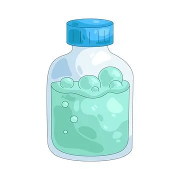 Illustration of bubble bottle Stock Illustration