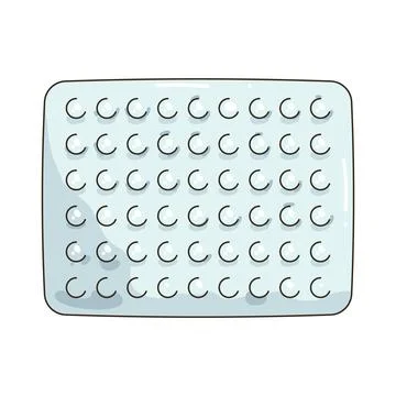 Illustration of Bubble wrap Stock Illustration