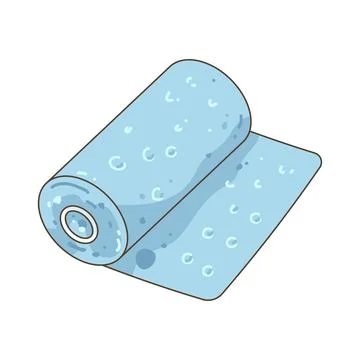 Illustration of Bubble wrap Stockillustratie