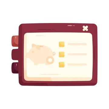 Illustration of budget planner Stock Illustration