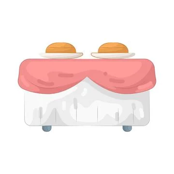 Illustration of buffet Illustrazione stock