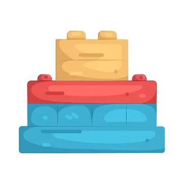 Illustration of Building blocks Stock Illustration