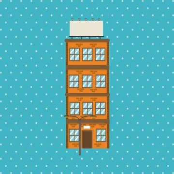 Illustration of building , vector design, building and real estate related Ilustración de archivo
