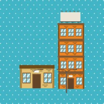Illustration of building , vector design, building and real estate related Ilustración de archivo