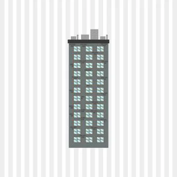 Illustration of building , vector design, building and real estate related Ilustración de archivo