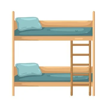 Illustration of bunk bed Ilustración de archivo