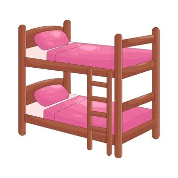 Illustration of bunk bed Stock Illustration