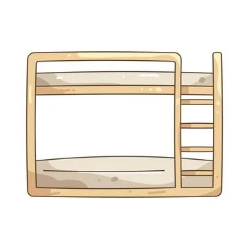 Illustration of bunk bed Stock Illustration