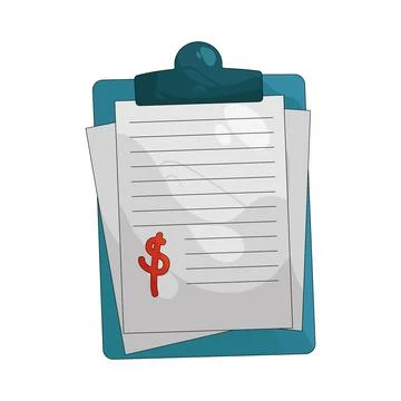 Illustration of business document Stockillustratie