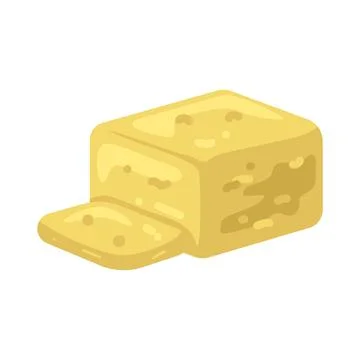 Illustration of Butter Stock Illustration