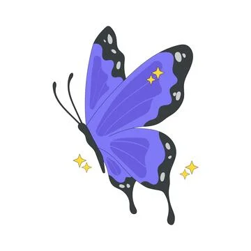 Illustration of butterfly Ilustração Stock