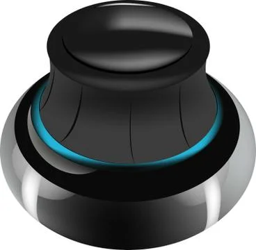 Illustration of button knob on white background Stock Illustration