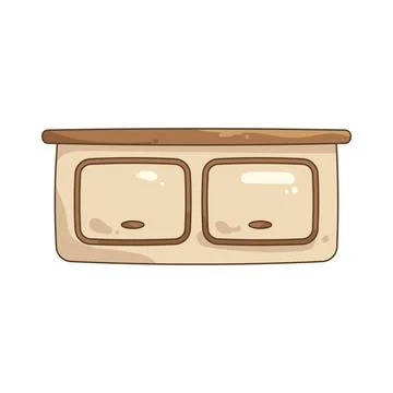 Illustration of cabinet 스톡 일러스트